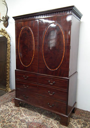 George III Mahogany Inlaid Lin