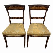 Pair of Dutch Marquetry Side C