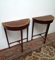 Pair of Edwardian Inlaid Side