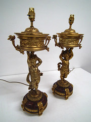 Pair of Ormolu Mounted Lamps
