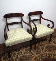 Pair of Regency Mahogany Armch