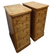Pair of Victorian Figured Elm