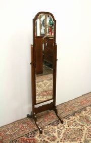 Queen Anne Style Walnut Cheval