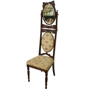 Rare Victorian Carved Walnut C
