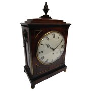 Regency Mahogany Mantel Clock