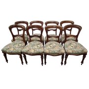 Set of 8 Victorian Mahogany Di