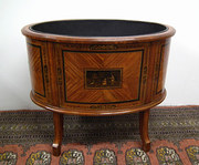 Unusual Oval Japanned Jardinie