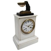 antique clocks & timepieces victorian white marble clock Victorian White Marble Clock