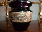 austrian antiques moser karlsbad amethyst glass Moser Karlsbad Amethyst glass