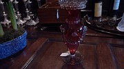 Victorian cranberry vase