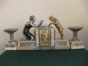 Art Deco Pendulum Clock and Ga