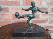 Art Deco Spelter Footballer on