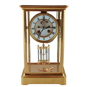 A French Four Glass Mantel Clo
