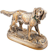 Alfred Dubucand Silvered Bronz