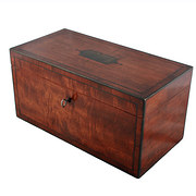 George III Mahogany Brass Inla
