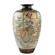 Japenese Satsuma Pottery Vase