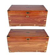 Pair of Edwardian Camphor Wood