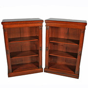 Pair of Victorian Oak Open Boo