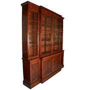 Regency Mahogany Breakfront Bo