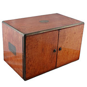 Victorian Brass Bound Oak Camp