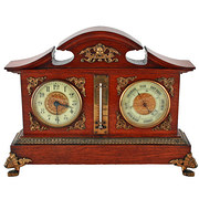 antique clocks & timepieces victorian oak cased clock baro Victorian Oak Cased Clock Baro