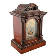 antique clocks & timepieces walnut cased mantel clock with Walnut Cased Mantel Clock With