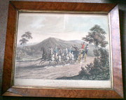 19th C Engraving  Coach  Horse