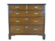 antique furniture early 18thc georgian elm chest Early 18thC Georgian Elm Chest