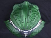 Emerald green Art deco ceiling