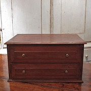 A small Welsh oak Box with two