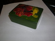 MOORCROFT HIBISCUS TRINKET BOX