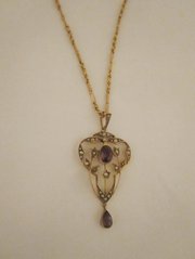 antique jewellery qualityamethyst and seedpearl QualityAmethyst and Seedpearl