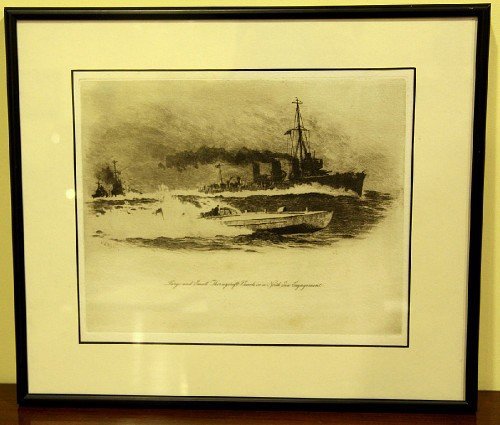 WW1 Etching By W L Wyllie