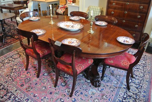 Antique Mahogany Extending Dining Table