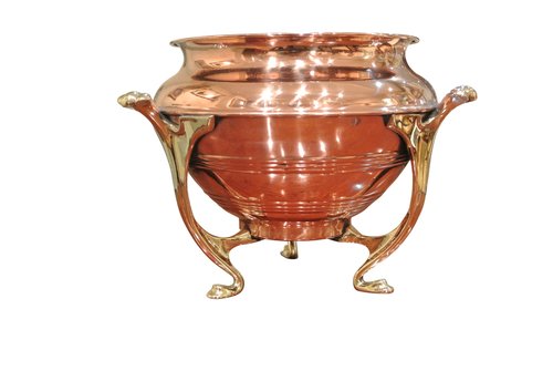 Art Nouveau Brass Planter