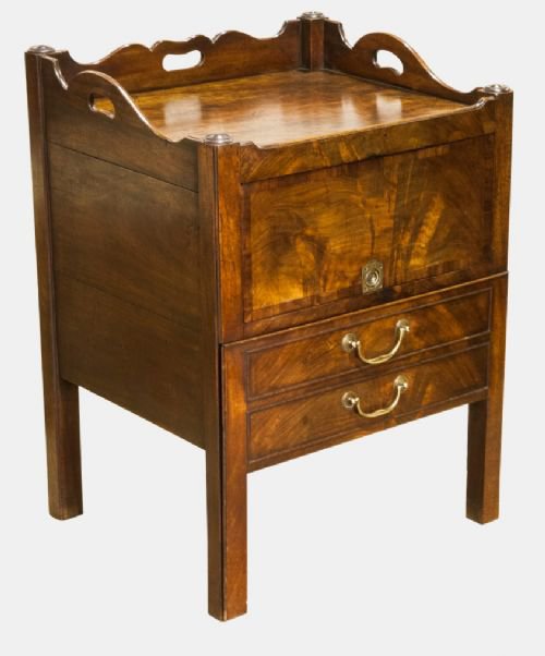 Bedside Commode with Sliding Front Flap