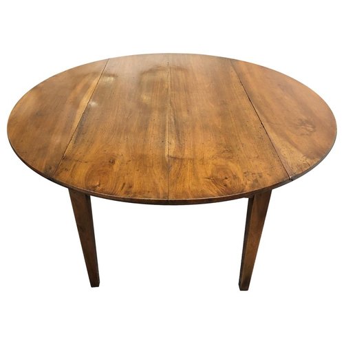 Circular French Antique Walnut Table