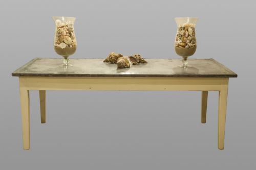 Early 20th Century Zinc Topped Table