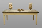 antique furniture early 20th century zinc topped Early 20th Century Zinc Topped