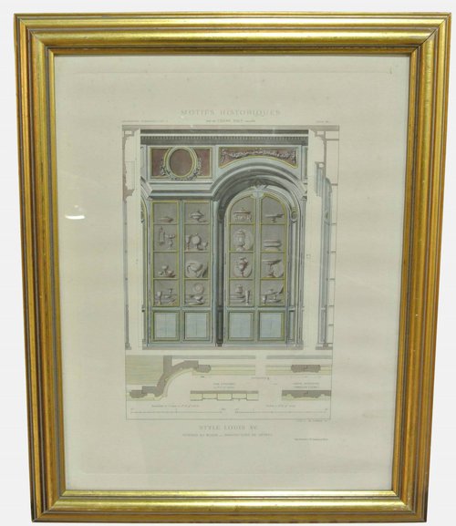 Engraving of Plans for Sevres Factory