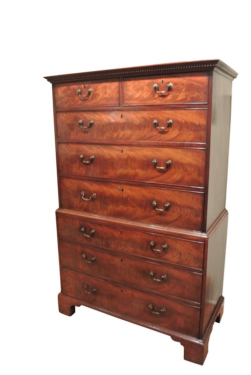 Fine Chippendale Chest On Chest