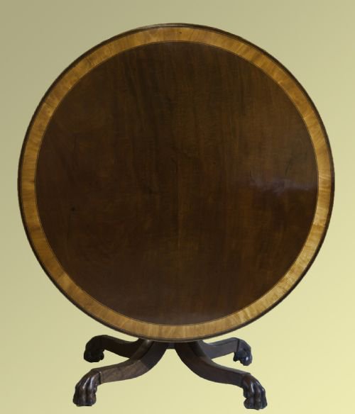 George III Circular Tilt Top Table