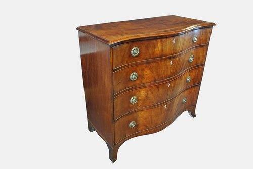 George III Serpentine Chest Of Drawers