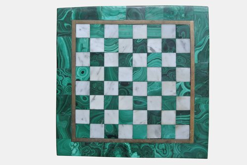 Malachite And Marble Chess Board