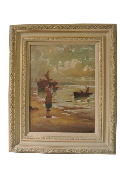 Pair of Coastal Scene Paintings