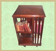 Edwardian mahogany revolving b