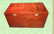 Edwardian teak trunk