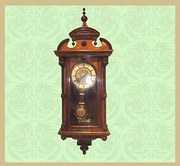 Edwardian walnut Vienna wallcl