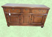 antique furniture queen anne oak dresser base Queen Anne Oak dresser base