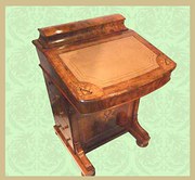 antique furniture victorian inlaid walnut davenp Victorian inlaid walnut Davenp